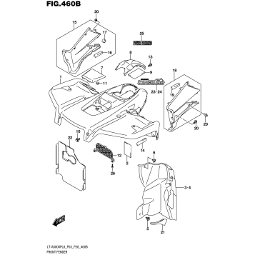 FRONT FENDER (LT-A500XPL8 P28)