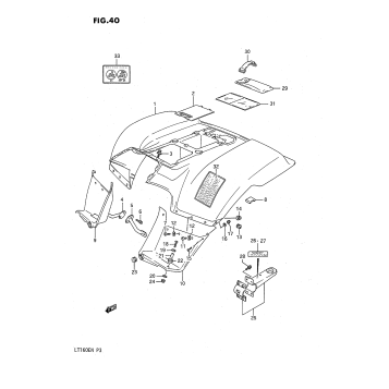 REAR FENDER (MODEL K)