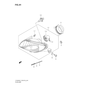 HEADLAMP (LT-A500XZ L1 E33)