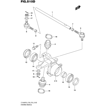 STEERING KNUCKLE (LT-A400FZL5 P33)