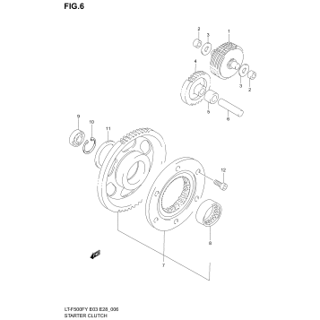 STARTER CLUTCH (MODEL W/X)