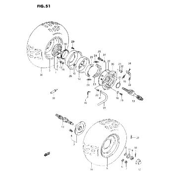 REAR WHEEL(MODEL M/N/P/R)