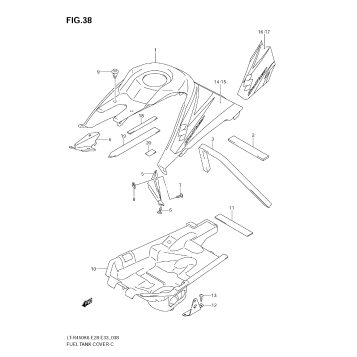 FUEL TANK COVER (MODEL K6/K7)