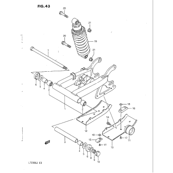 REAR SWINGING ARM (MODEL H/J)