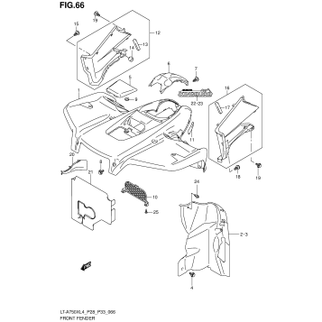 FRONT FENDER (LT-A750XZL4 P28)