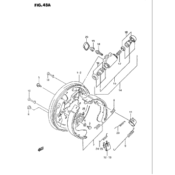 FRONT WHEEL BRAKE (MODEL M/N/P/R/S/T)