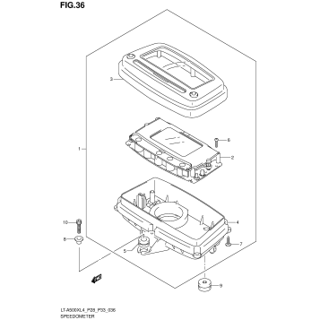 SPEEDOMETER (LT-A500XZL4 P28)