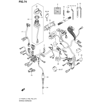WIRING HARNESS (LT-F400FZL4 P28)
