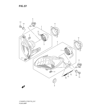 HEADLAMP (LT-A400FZ E33)