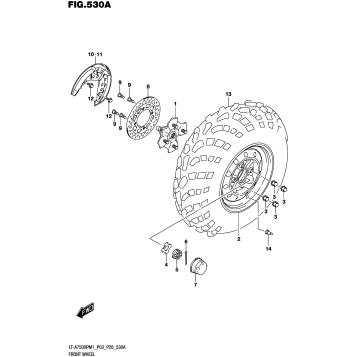 FRONT WHEEL (LT-A750XP)