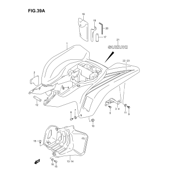 REAR FENDER (MODEL K5/K6)