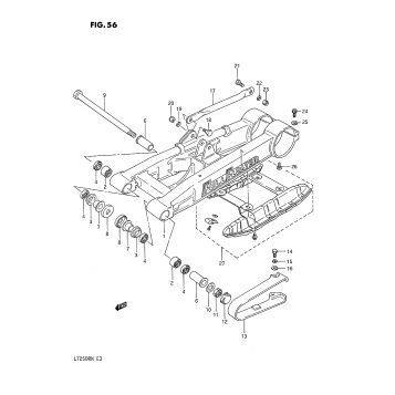 REAR SWINGING ARM (MODEL F)