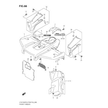 FRONT FENDER (LT-A750XPZL2 E33)