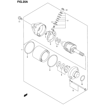 STARTING MOTOR (MODEL Y/K1)