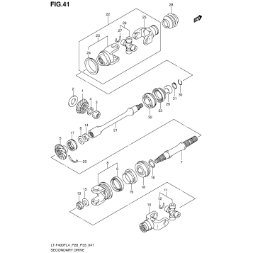 SECONDARY DRIVE (LT-F400FZL4 P28)