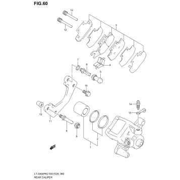 REAR CALIPER (MODEL K2)
