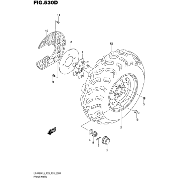 FRONT WHEEL (LT-A400FZL5 P33)