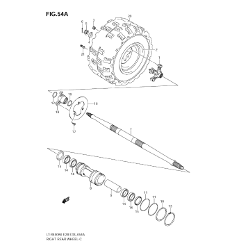 RIGHT REAR WHEEL (MODEL K8/K9)