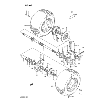 REAR WHEEL (MODEL H/J/K/L/M/N)