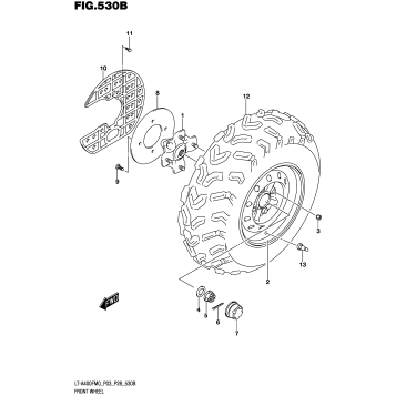 FRONT WHEEL (LT-A400FM0 P28)