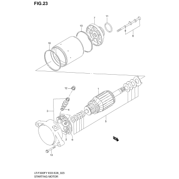 STARTING MOTOR (MODEL X)