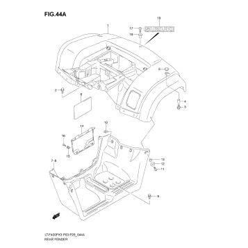 REAR FENDER (MODEL K4/K5/K6/K7)