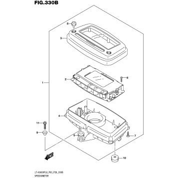 SPEEDOMETER (LT-A500XPL8 P28)