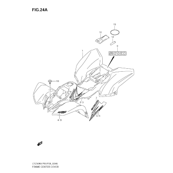 FRAME CENTER COVER (MODEL K8/K9)