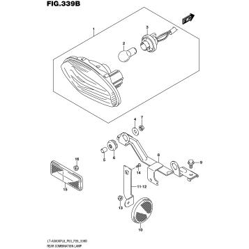REAR COMBINATION LAMP (LT-A500XPL8 P28)