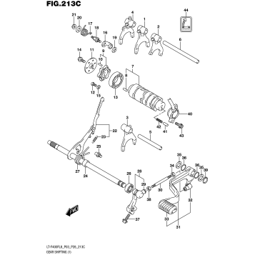GEAR SHIFTING (1) (LT-F400FL8 P33)