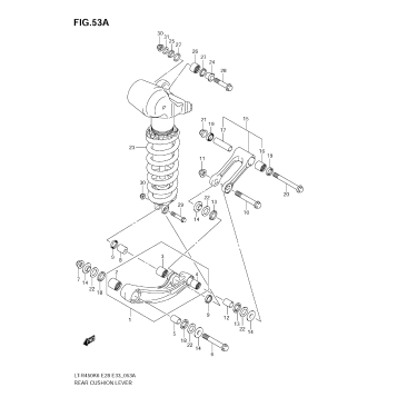 REAR CUSHION LEVER (MODEL K8/K9)