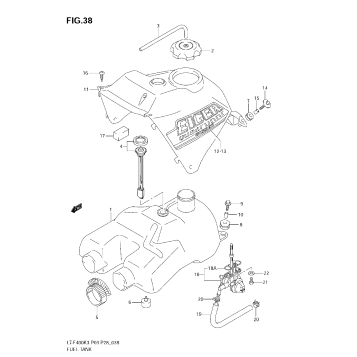 FUEL TANK (MODEL K3)