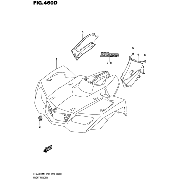 FRONT FENDER (LT-A400FZM0 P28)