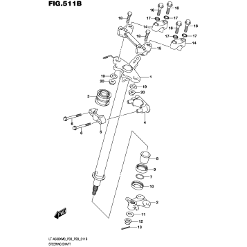 STEERING SHAFT (LT-A500XM0 P28)