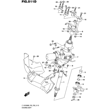 STEERING SHAFT (LT-A750XPM0 P03)