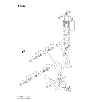 SUSPENSION ARM (LT-Z400ZL2)