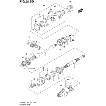 SECONDARY DRIVE (LT-A400FZL5 P33)