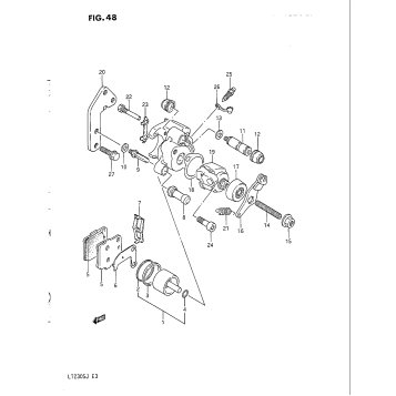REAR CALIPER (MODEL H/J)