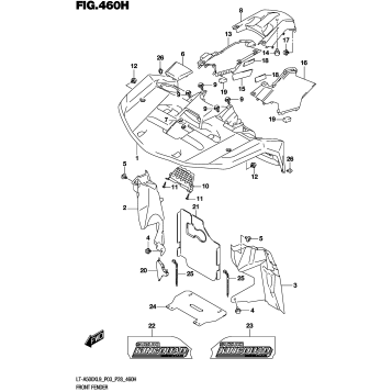 FRONT FENDER (LT-A500XPZL9 P28)