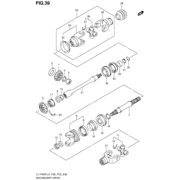 SECONDARY DRIVE (LT-F400FL4 P28)