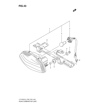 REAR COMBINATION LAMP (LT-F400FL3 P33)