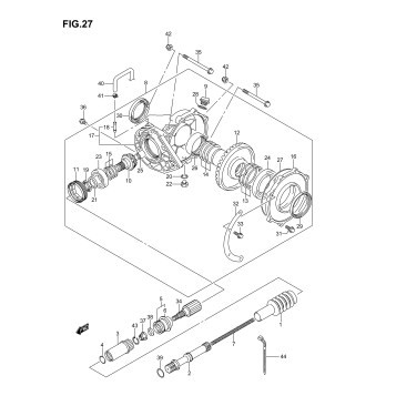 FINAL BEVEL GEAR (REAR)(MODEL K6 %F.NO.5SAAP41 67110000)