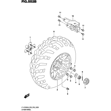 LH REAR WHEEL (LT-A750XL9 P28)