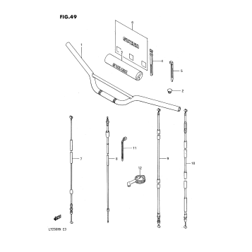 HANDLEBAR - CONTROL CABLE