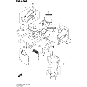 FRONT FENDER (LT-A500XPL8 P03)