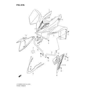 FRONT FENDER (LT-Z400Z)