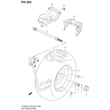 LEFT REAR WHEEL (MODEL Y)