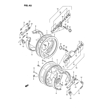 FRONT WHEEL BRAKE (MODEL J/K/L)