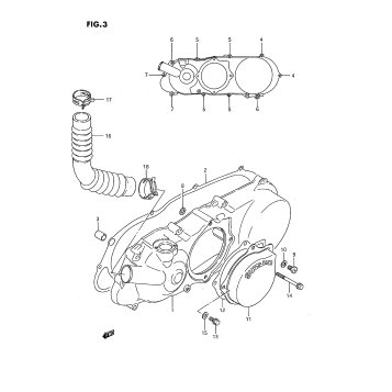CRANKCASE LEFT COVER