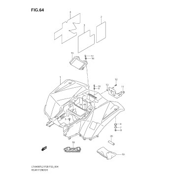REAR FENDER (LT-A400FZ E28)